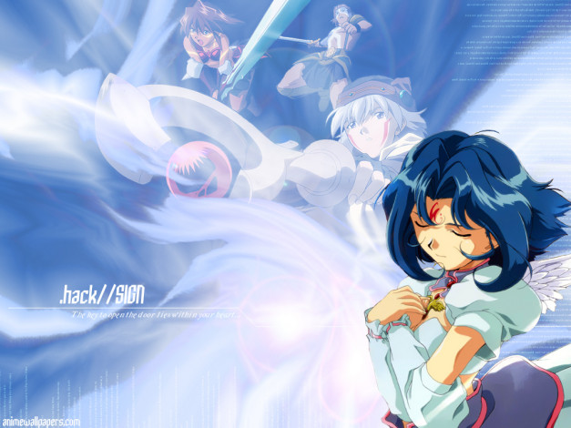 Обои картинки фото аниме, hack, sign