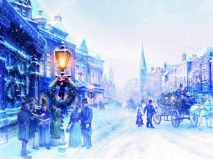 обоя мультфильмы, christmas, carol