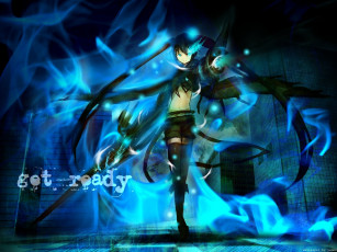 Картинка аниме black rock shooter