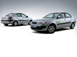 Картинка rio hybrid 2009 автомобили kia