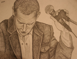 Картинка рисованные люди микрофон