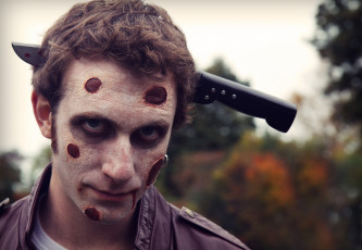 Картинка зомби фестиваль сша разное маски карнавальные костюмы грим ужас нож