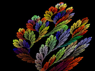 Картинка 3д графика fractal фракталы цвета узор