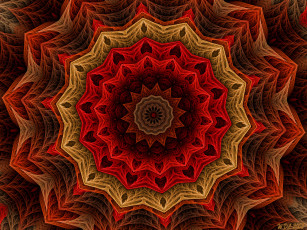 Картинка 3д графика fractal фракталы цвета узор