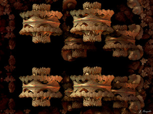 Картинка 3д графика fractal фракталы узор цвета