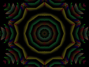 Картинка 3д графика fractal фракталы узор цвета