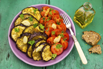 Картинка еда овощи баклажаны помидоры масло томаты