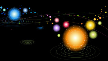 Картинка 3д графика шары фон