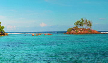 Картинка сейшелы baie sainte anne природа тропики море