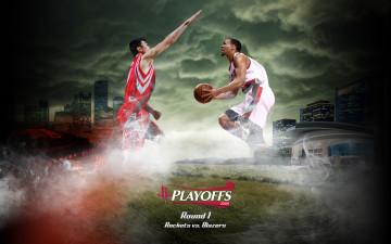 Картинка rockets vs blazers 2009 playoffs спорт nba баскетбол матч нба чемпионат