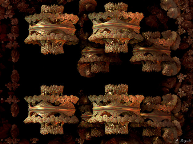 Обои картинки фото 3д, графика, fractal, фракталы, узор, цвета