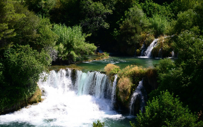 Обои картинки фото природа, водопады