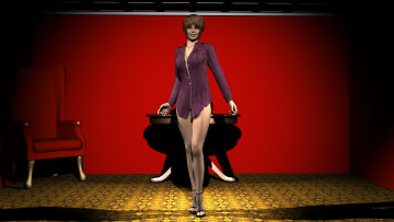 обоя 3д графика, people , люди, взгляд, девушка