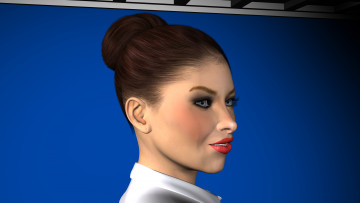 обоя 3д графика, portraits , портрет, лицо, девушка