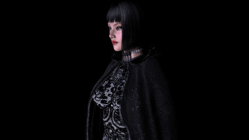 Картинка 3д+графика люди+ people девушка фон взгляд