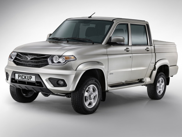 Обои картинки фото автомобили, уаз, светлый, pickup, uaz, 2014, г, 23632