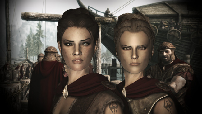 Обои картинки фото 3д графика, фантазия , fantasy, мужчина, взгляд, девушка