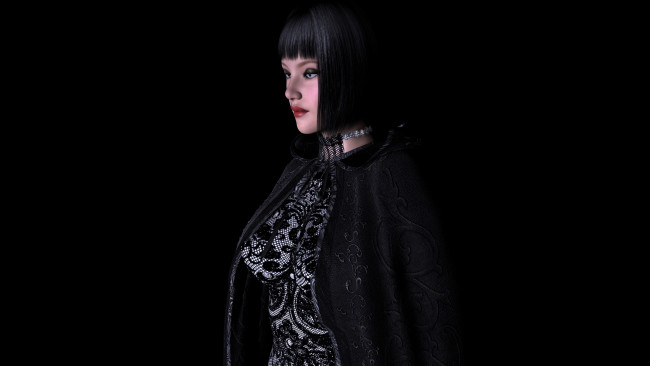 Обои картинки фото 3д графика, люди , people, девушка, фон, взгляд