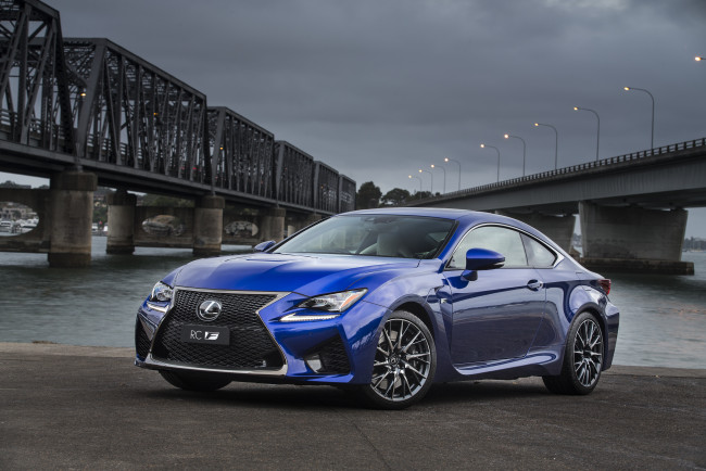 Обои картинки фото автомобили, lexus, au-spec, rc, f, синий, 2014г