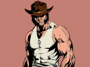 Картинка рисованное комиксы мужчина взгляд фон шляпа