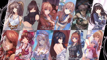 Картинка аниме unknown +другое коллаж арт девушки