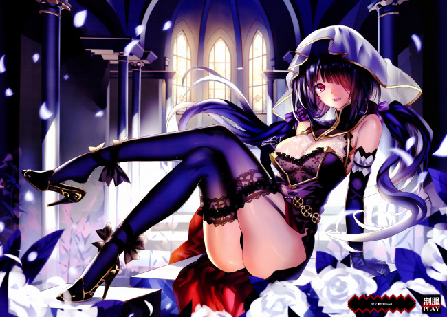 Обои картинки фото аниме, date a live, date, a, live, tokisaki, kurumi, miyazaki, byou, девушка