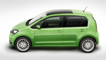 Картинка skoda+citigo+5-door+2017 автомобили skoda citigo 5-door салатовая 2017
