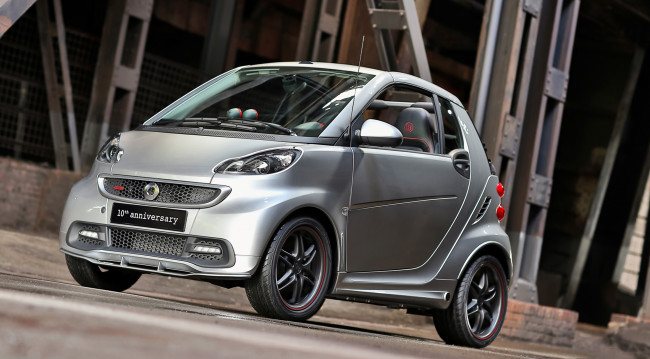 Обои картинки фото smart brabus 10th anniversary special edition 2013, автомобили, brabus, edition, 2013, special, smart, 10th, anniversary