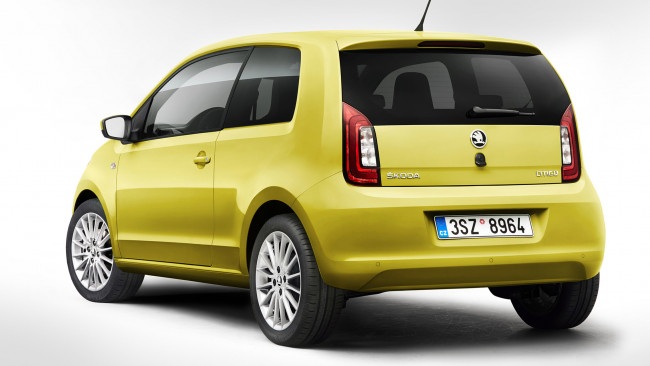 Обои картинки фото skoda citigo 5-door 2017, автомобили, skoda, 5-door, 2017, citigo, жёлтая