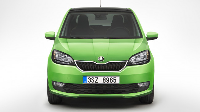 Обои картинки фото skoda citigo 5-door 2017, автомобили, skoda, 2017, 5-door, citigo, салатовая