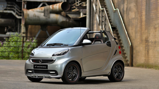 Обои картинки фото smart brabus 10th anniversary special edition 2013, автомобили, brabus, 2013, edition, special, anniversary, 10th, smart