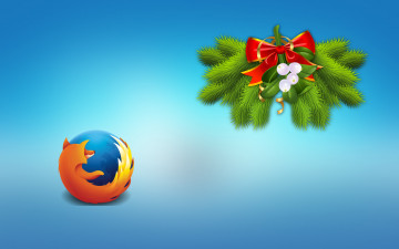 обоя компьютеры, mozilla firefox, логотип, фон