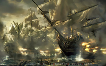 Картинка календари фэнтези 2019 calendar вода корабль водоем парусник море
