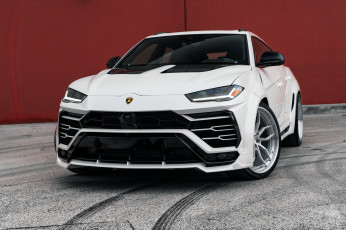 Картинка автомобили lamborghini white suv urus vag