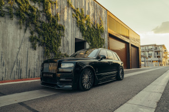 Картинка автомобили rolls-royce rolls royce wall green black suv cullinan