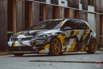 Картинка автомобили volkswagen forged golf vossen