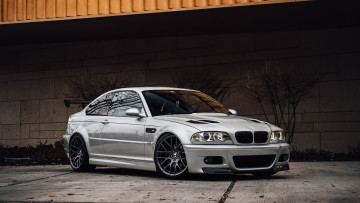 Картинка автомобили bmw front grey m3 e46