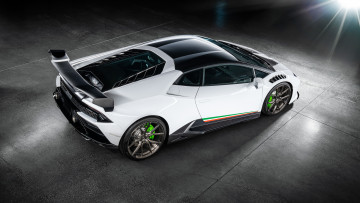 Картинка автомобили lamborghini vorsteiner huracan evo rwd monza 2021 белый вид сверху