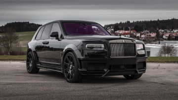Картинка автомобили rolls-royce black suv face rols royce brick cullinan