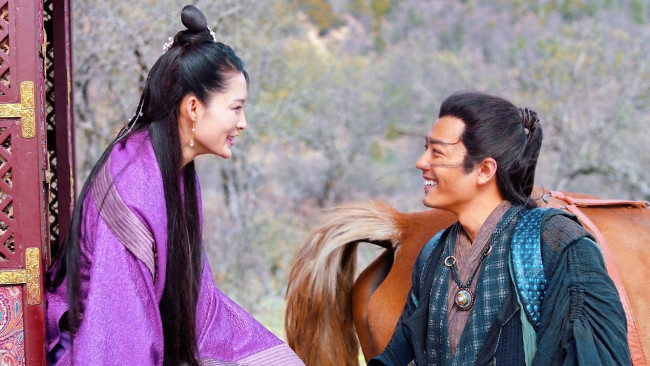 Обои картинки фото кино фильмы, the wolf, цзичун, девушка, повозка