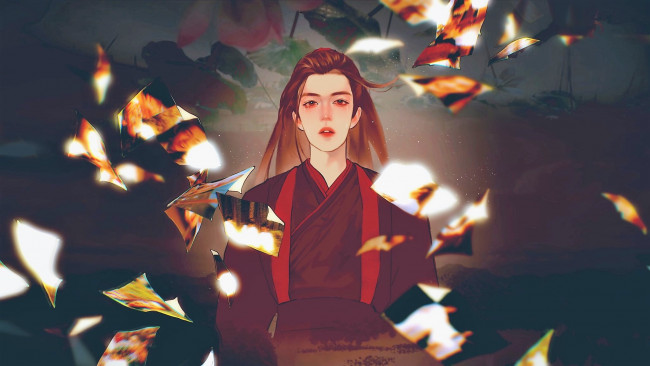 Обои картинки фото рисованное, кино,  мультфильмы, вэй, усянь, талисманы