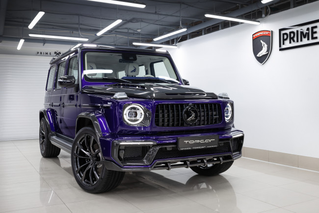 Обои картинки фото автомобили, mercedes-benz, mercedes, violet, g-class, topcar, w463, g350d, inferno