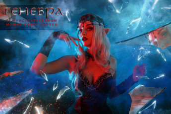 Картинка девушки kirdjava образ костюм осколки стекло эльфийка