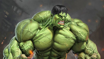 Картинка рисованное комиксы халк