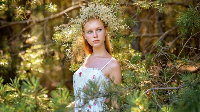 Обои картинки фото девушки, - рыжеволосые и разноцветные, красивая, девушка