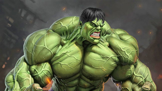 Обои картинки фото рисованное, комиксы, халк