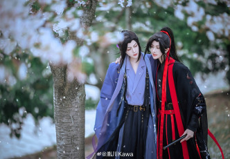 Картинка девушки -+креатив +косплей костюмы образы сад лань ванцзи вэй усянь разговор