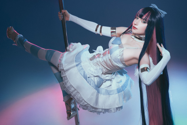 Обои картинки фото michi kyunn, девушки, - креатив,  косплей, девушка, женщина, разноцветная, сексуальная, модель, звезда, позирует, разная, обувь, верхняя, стильная, одежда, нижнее, эротическое, бельё, трусы, лифчик, аксессуары, макияж, колготки, чулки, и, множество, элементов, на, фотографии