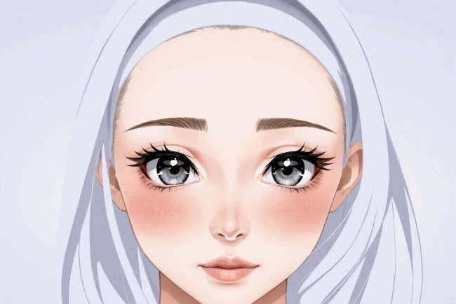 Обои картинки фото рисованное, люди, девушка, лицо, блондинка