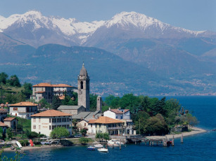 Картинка rezzomico lake como italy города пейзажи